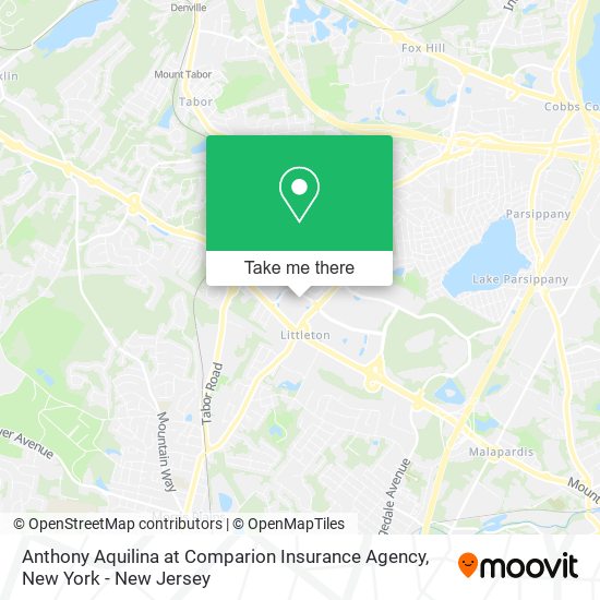 Mapa de Anthony Aquilina at Comparion Insurance Agency