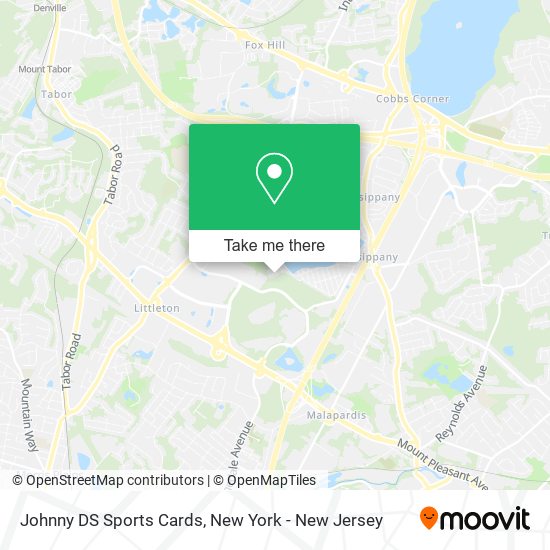 Johnny DS Sports Cards map