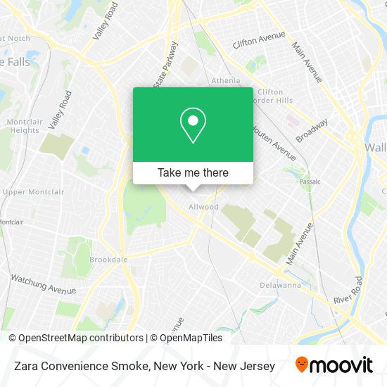 Mapa de Zara Convenience Smoke