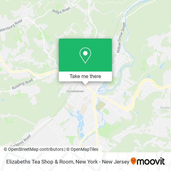 Elizabeths Tea Shop & Room map