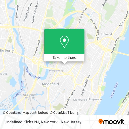 Undefined Kicks NJ map