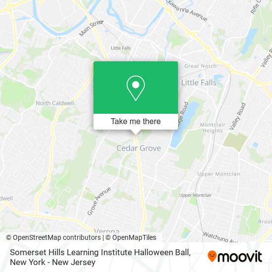 Mapa de Somerset Hills Learning Institute Halloween Ball