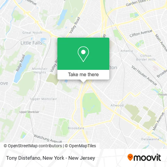 Tony Distefano map