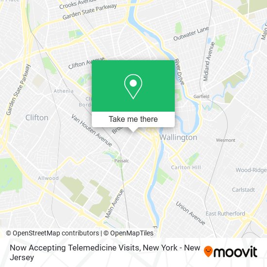 Mapa de Now Accepting Telemedicine Visits