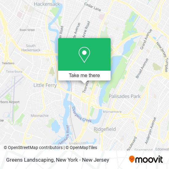 Greens Landscaping map