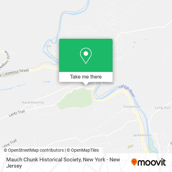 Mapa de Mauch Chunk Historical Society