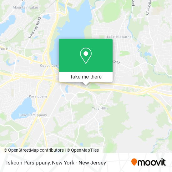 Iskcon Parsippany map