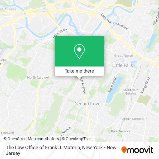 The Law Office of Frank J. Materia map