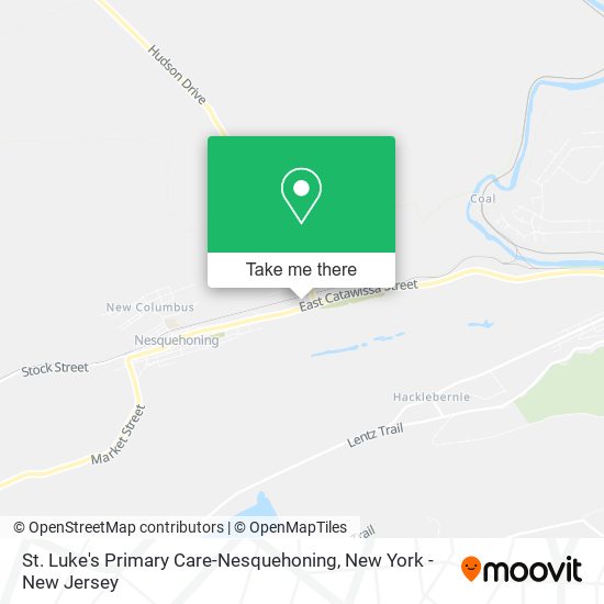 St. Luke's Primary Care-Nesquehoning map
