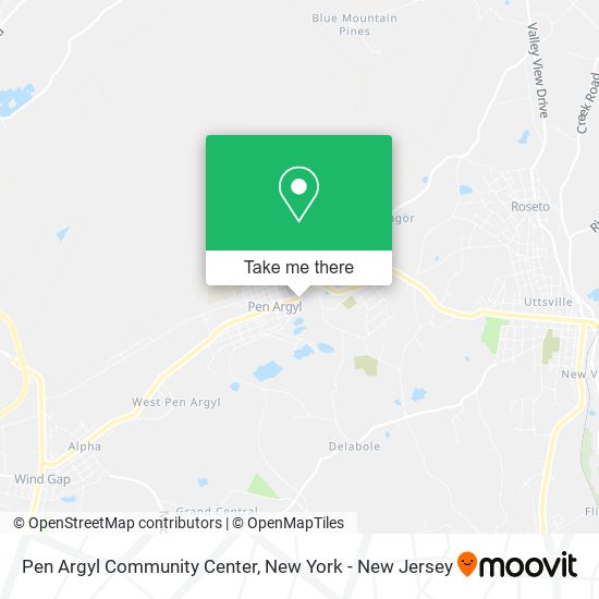 Pen Argyl Community Center map