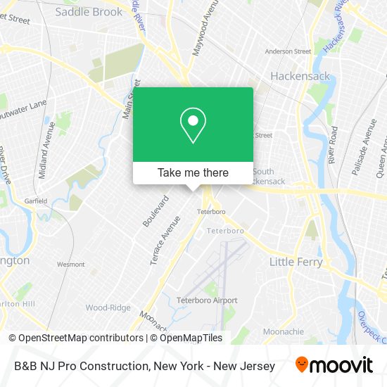 Mapa de B&B NJ Pro Construction