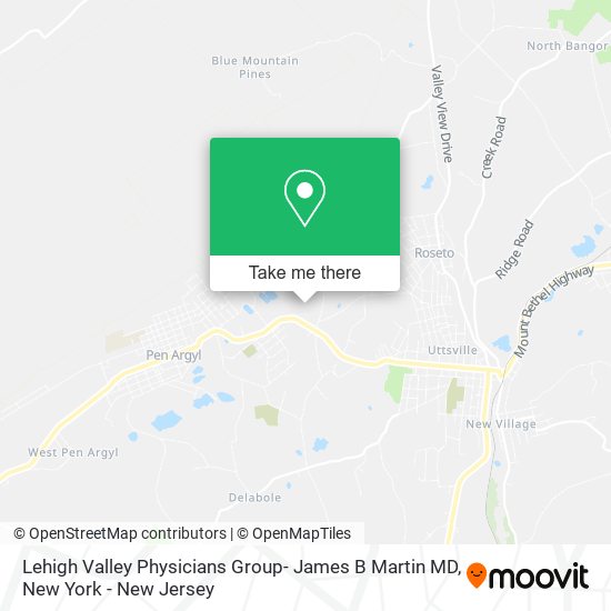 Lehigh Valley Physicians Group- James B Martin MD map