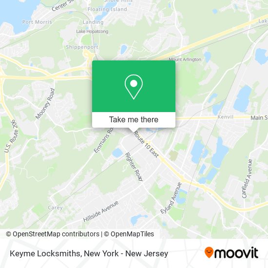 Mapa de Keyme Locksmiths