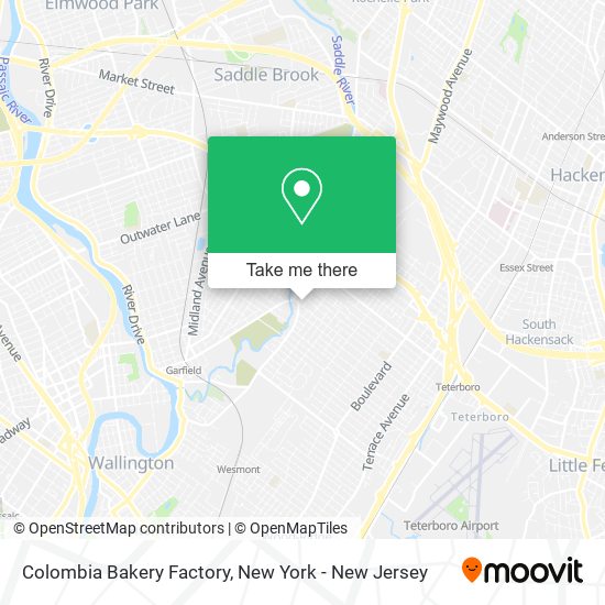 Mapa de Colombia Bakery Factory