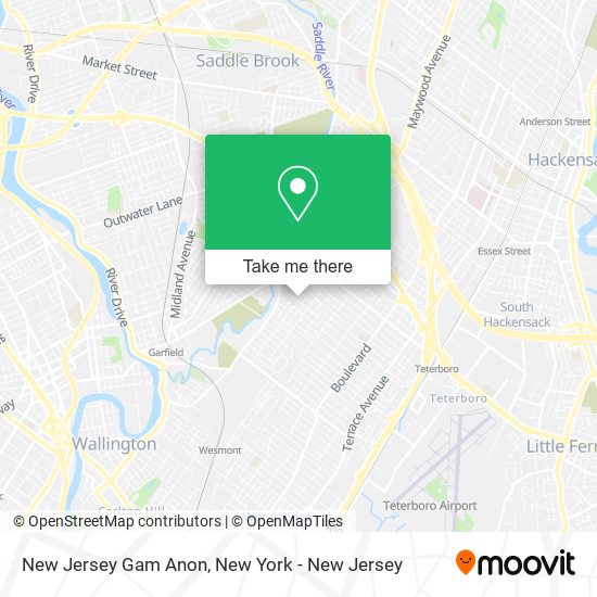 Mapa de New Jersey Gam Anon