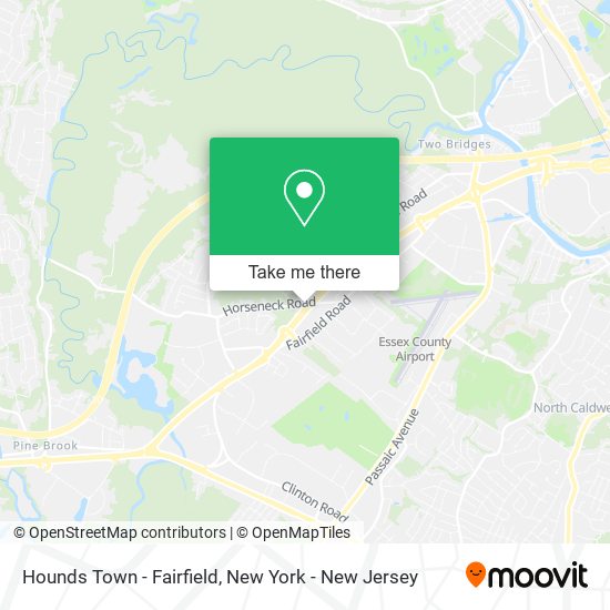 Hounds Town - Fairfield map