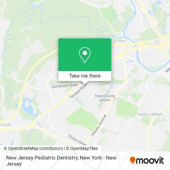 New Jersey Pediatric Dentistry map