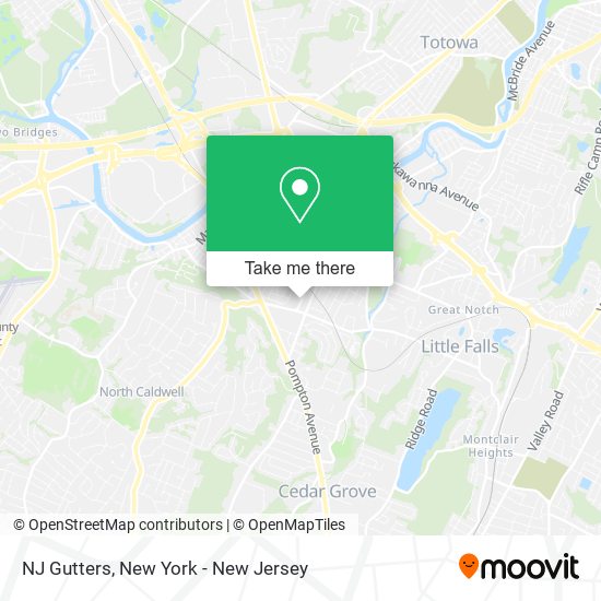 NJ Gutters map