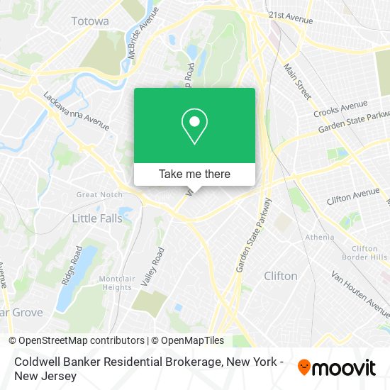 Coldwell Banker Residential Brokerage map