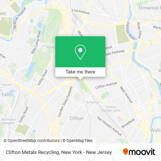 Mapa de Clifton Metals Recycling