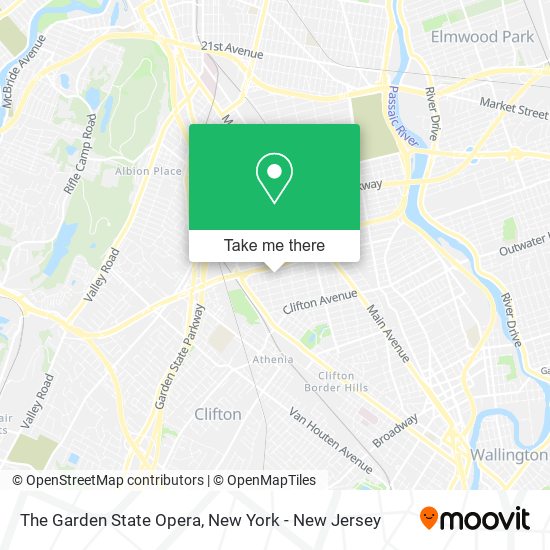 Mapa de The Garden State Opera