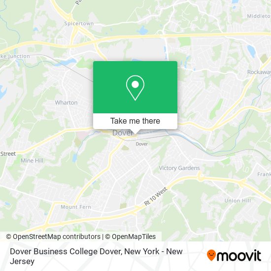 Dover Business College Dover map