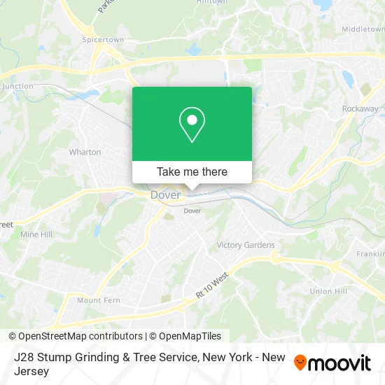 J28 Stump Grinding & Tree Service map