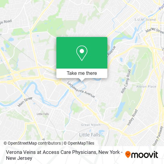 Verona Veins at Access Care Physicians map