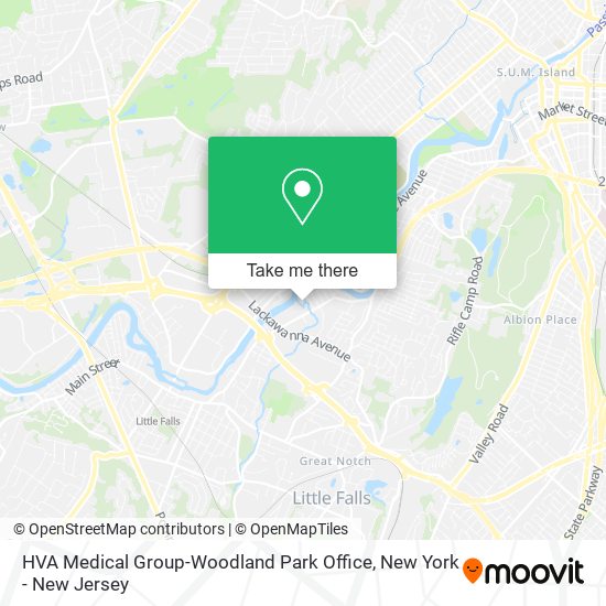 HVA Medical Group-Woodland Park Office map
