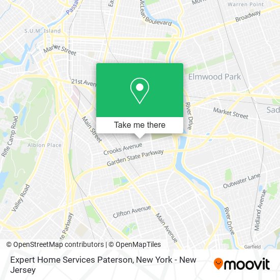 Expert Home Services Paterson map