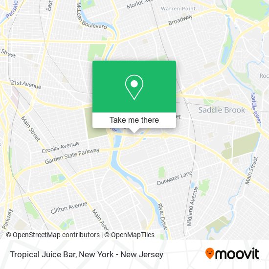 Tropical Juice Bar map