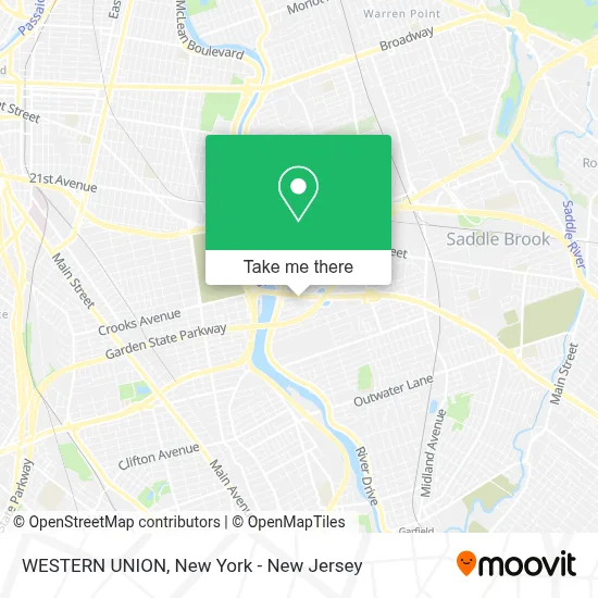 WESTERN UNION map