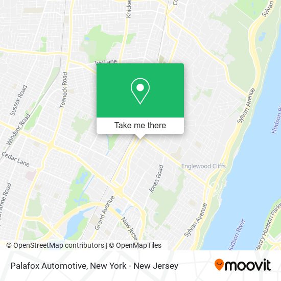 Palafox Automotive map