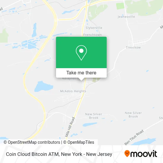 Coin Cloud Bitcoin ATM map