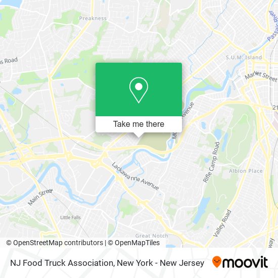 NJ Food Truck Association map