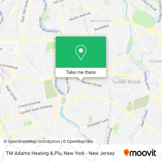 TM Adams Heating & Plu map