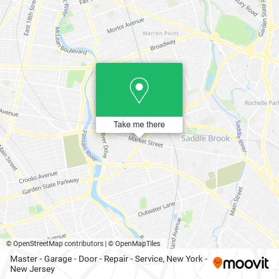 Mapa de Master - Garage - Door - Repair - Service