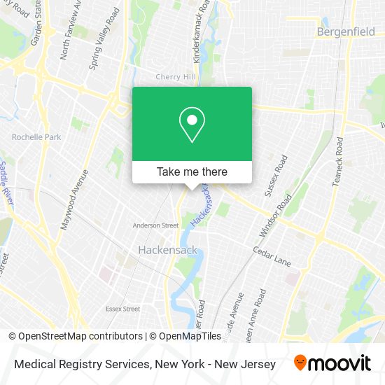 Mapa de Medical Registry Services