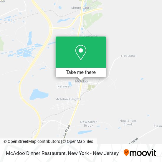 Mapa de McAdoo Dinner Restaurant