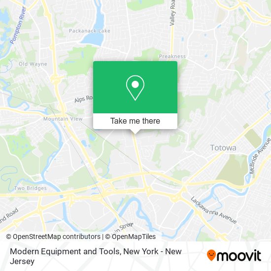 Modern Equipment and Tools map