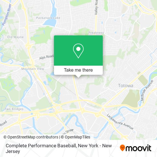 Mapa de Complete Performance Baseball