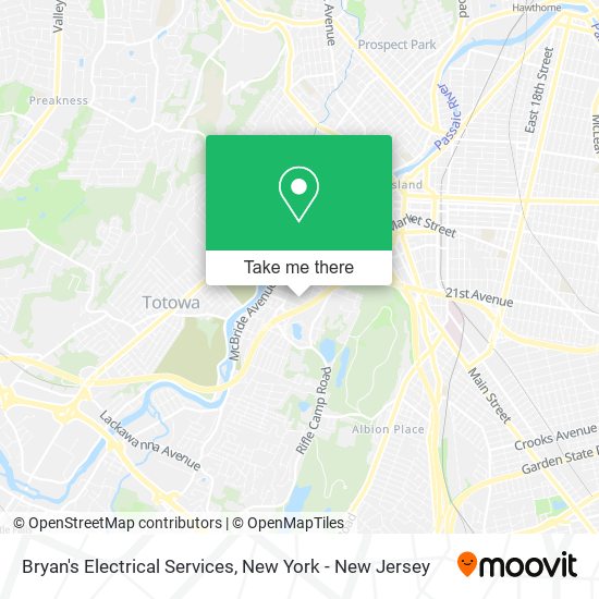Bryan's Electrical Services map