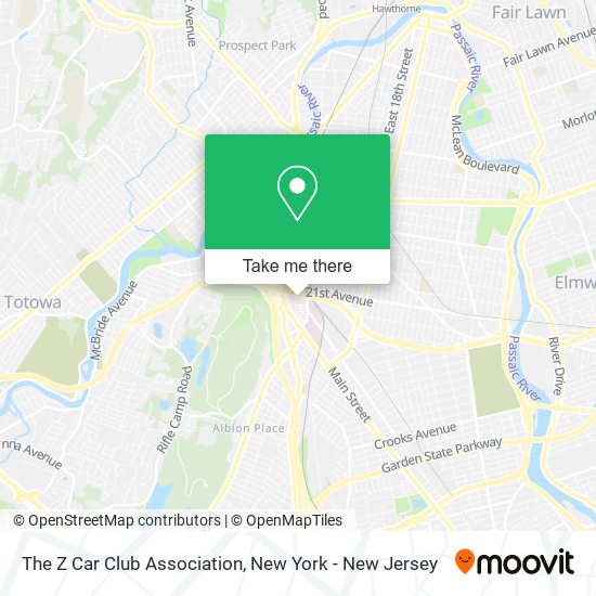 The Z Car Club Association map