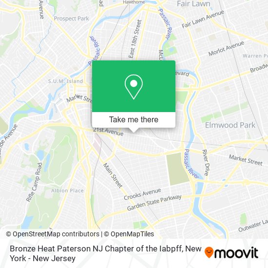Bronze Heat Paterson NJ Chapter of the Iabpff map