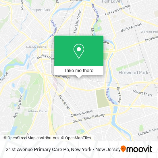 21st Avenue Primary Care Pa map