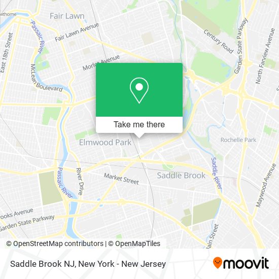 Saddle Brook NJ map