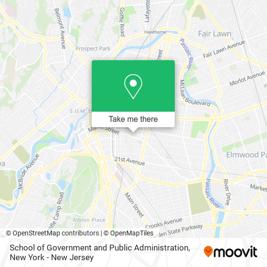 Mapa de School of Government and Public Administration