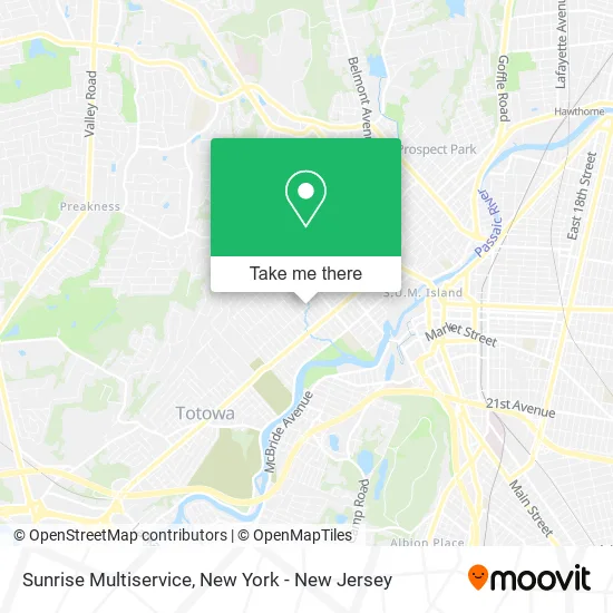 Sunrise Multiservice map