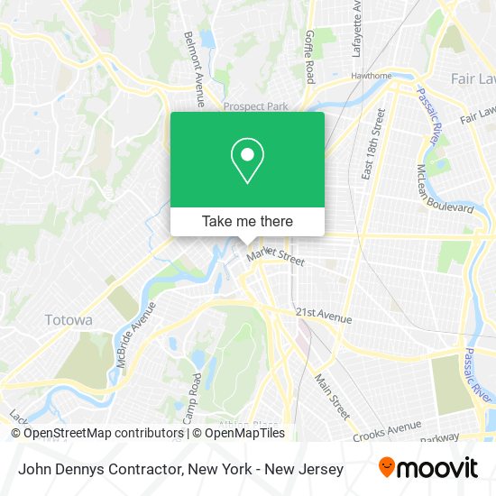 Mapa de John Dennys Contractor