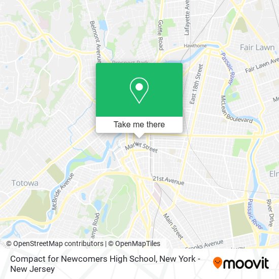 Mapa de Compact for Newcomers High School